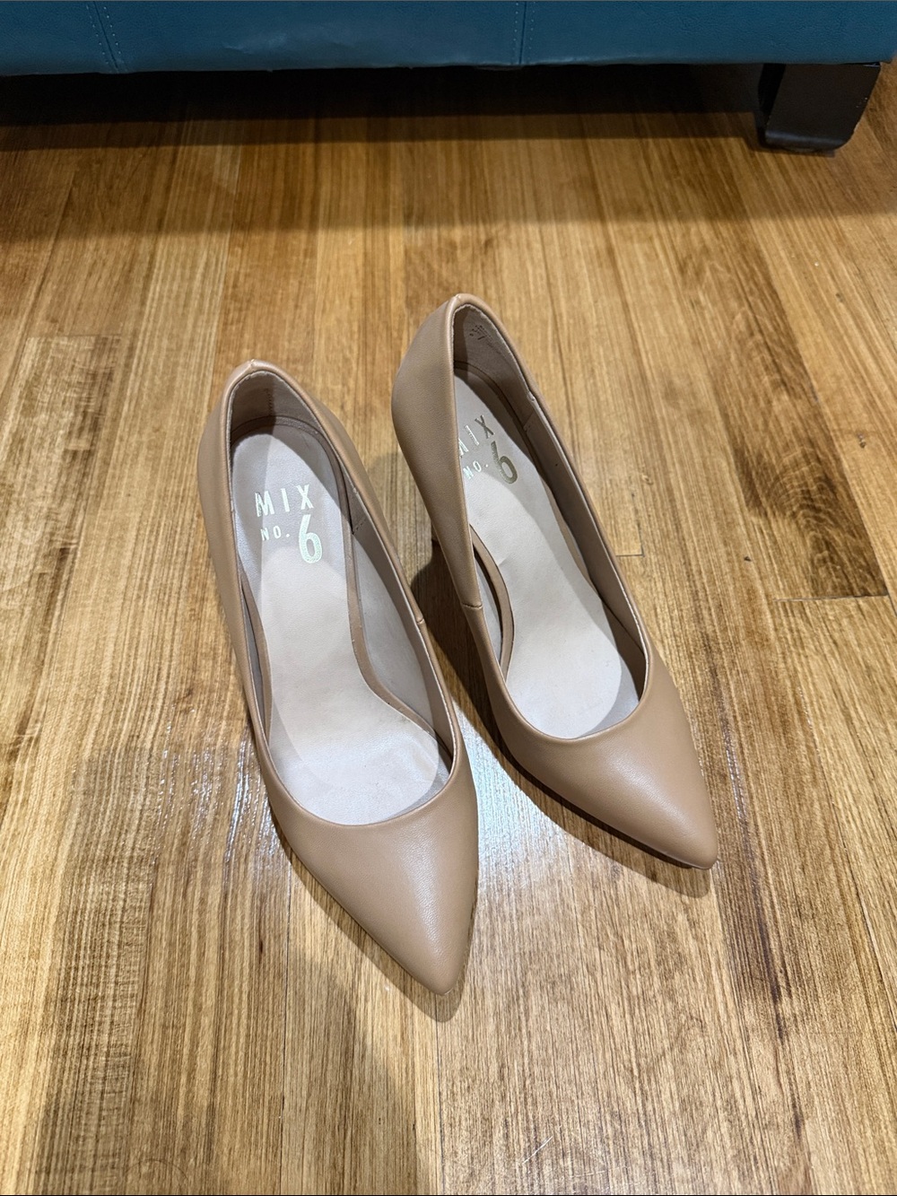 Mix No. 6 Beige Pointed-Toe High Heels